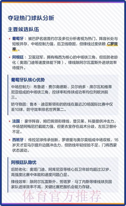 2026年世界杯夺冠热门队伍投注指南与深度解析